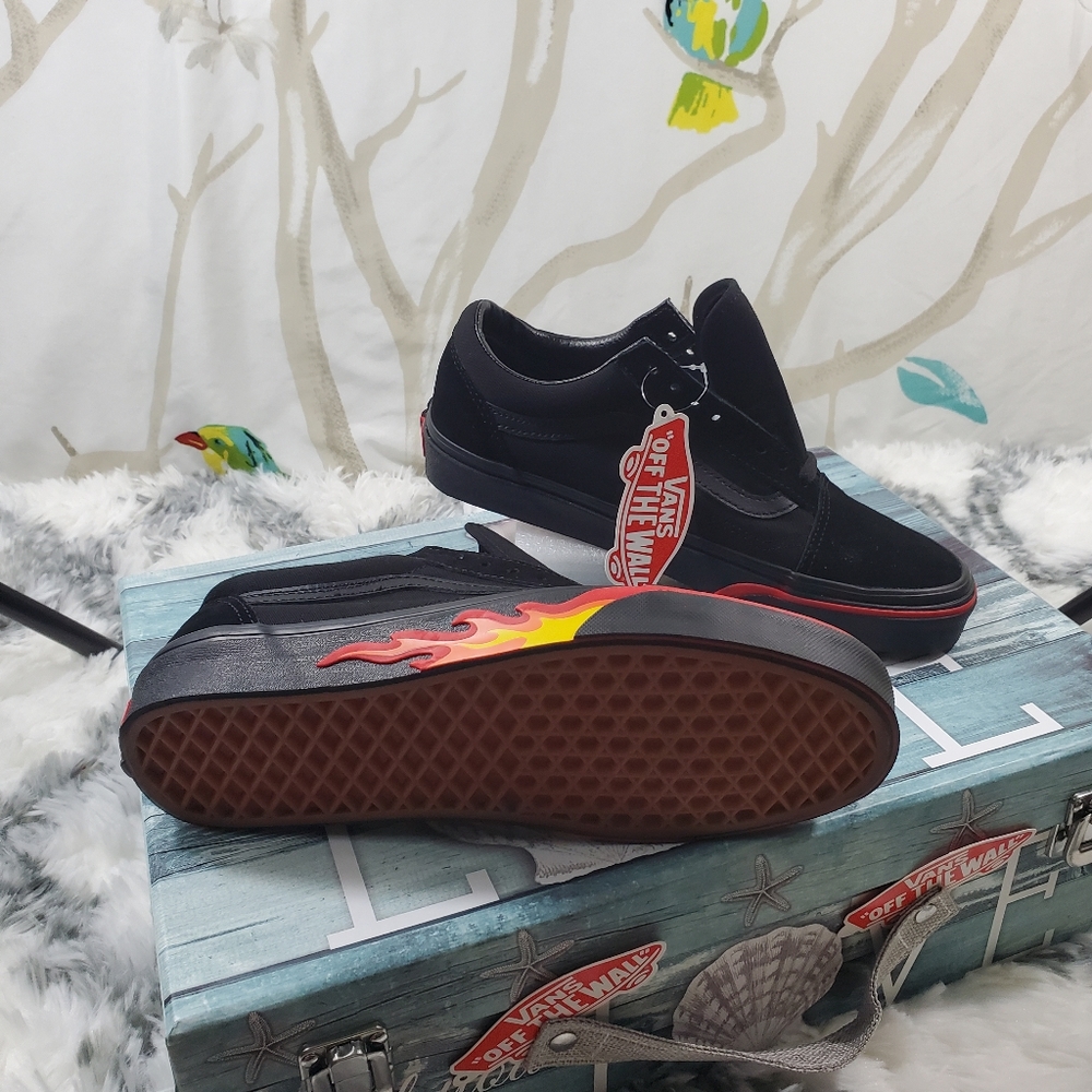 Vans Old Skool Flame Wall Black Fire 🔥(CL) - Picture 8 of 13